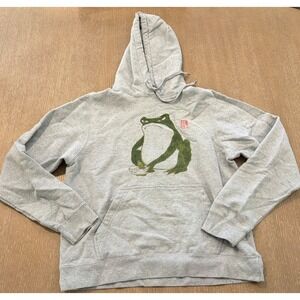 Sport & Company Men's Medium Gray Frog Graphic Pullover Hoodie Sweatshirt